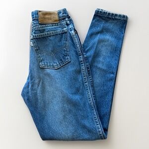 Vintage Levis Jeans Women's 24 x 30 Tapered Straight Leg Blue Denim 80s‎